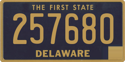 DE license plate 257680