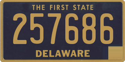DE license plate 257686