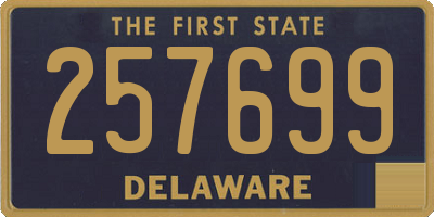 DE license plate 257699