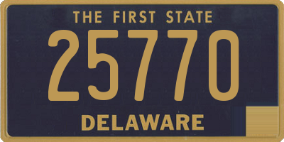 DE license plate 25770