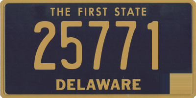 DE license plate 25771