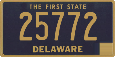 DE license plate 25772