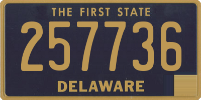 DE license plate 257736