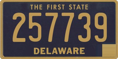 DE license plate 257739