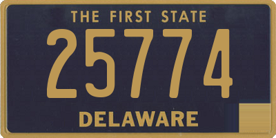 DE license plate 25774