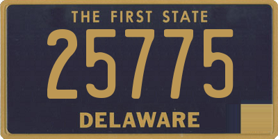 DE license plate 25775