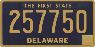 DE license plate 257750