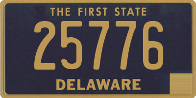 DE license plate 25776