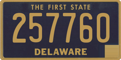 DE license plate 257760