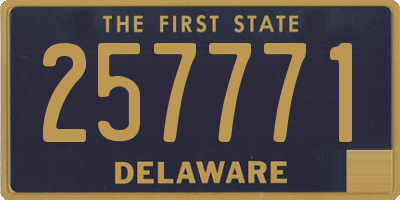 DE license plate 257771