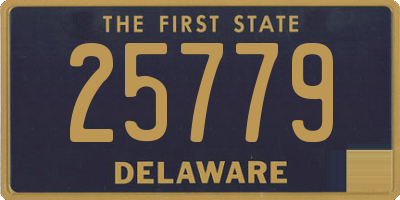 DE license plate 25779