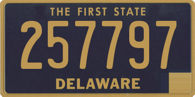 DE license plate 257797