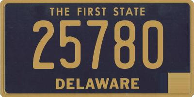 DE license plate 25780