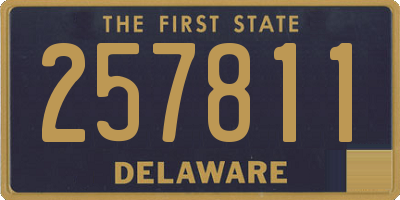 DE license plate 257811