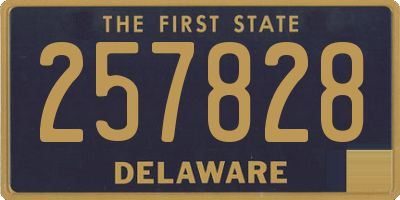 DE license plate 257828