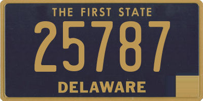 DE license plate 25787