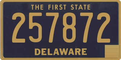 DE license plate 257872