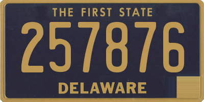 DE license plate 257876