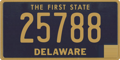 DE license plate 25788