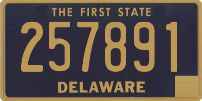 DE license plate 257891