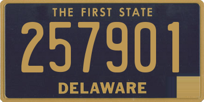 DE license plate 257901