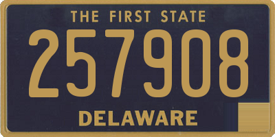 DE license plate 257908