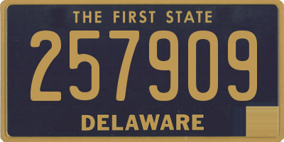 DE license plate 257909