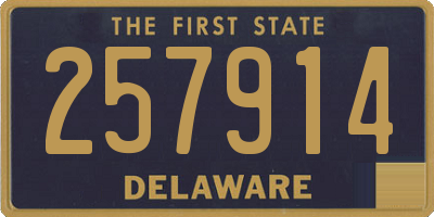 DE license plate 257914