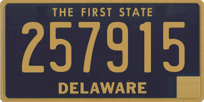 DE license plate 257915