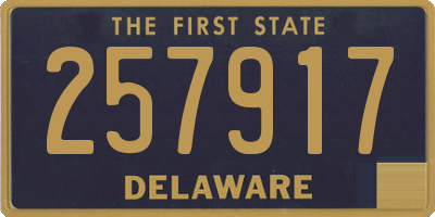 DE license plate 257917