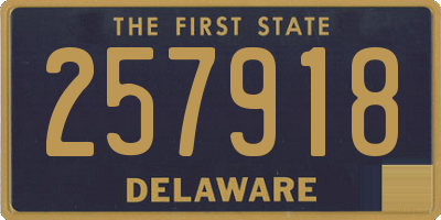 DE license plate 257918