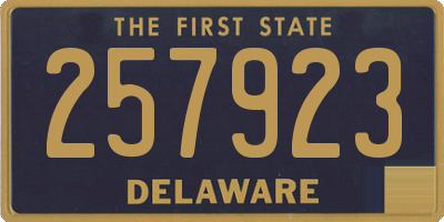 DE license plate 257923