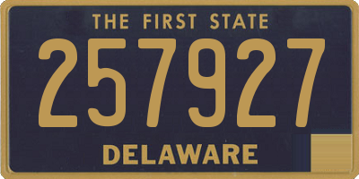 DE license plate 257927