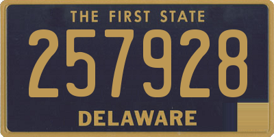 DE license plate 257928