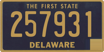 DE license plate 257931