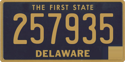 DE license plate 257935
