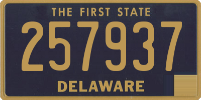DE license plate 257937