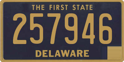 DE license plate 257946
