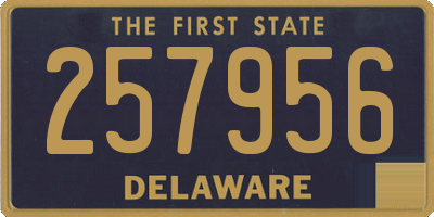DE license plate 257956