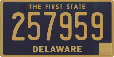 DE license plate 257959