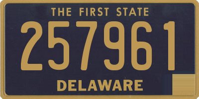 DE license plate 257961