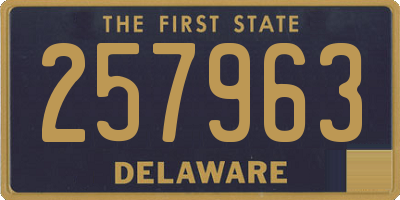 DE license plate 257963