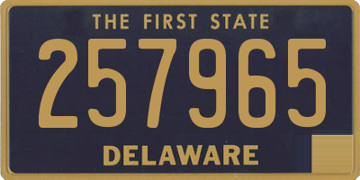DE license plate 257965
