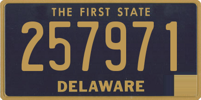 DE license plate 257971