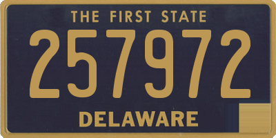 DE license plate 257972