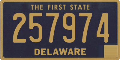 DE license plate 257974