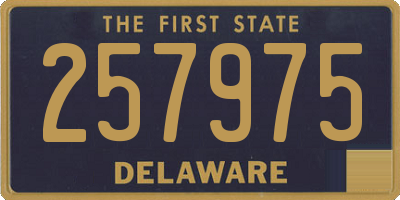 DE license plate 257975