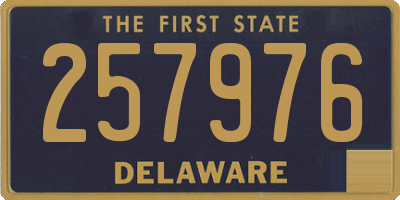 DE license plate 257976