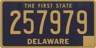 DE license plate 257979
