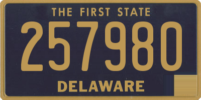 DE license plate 257980